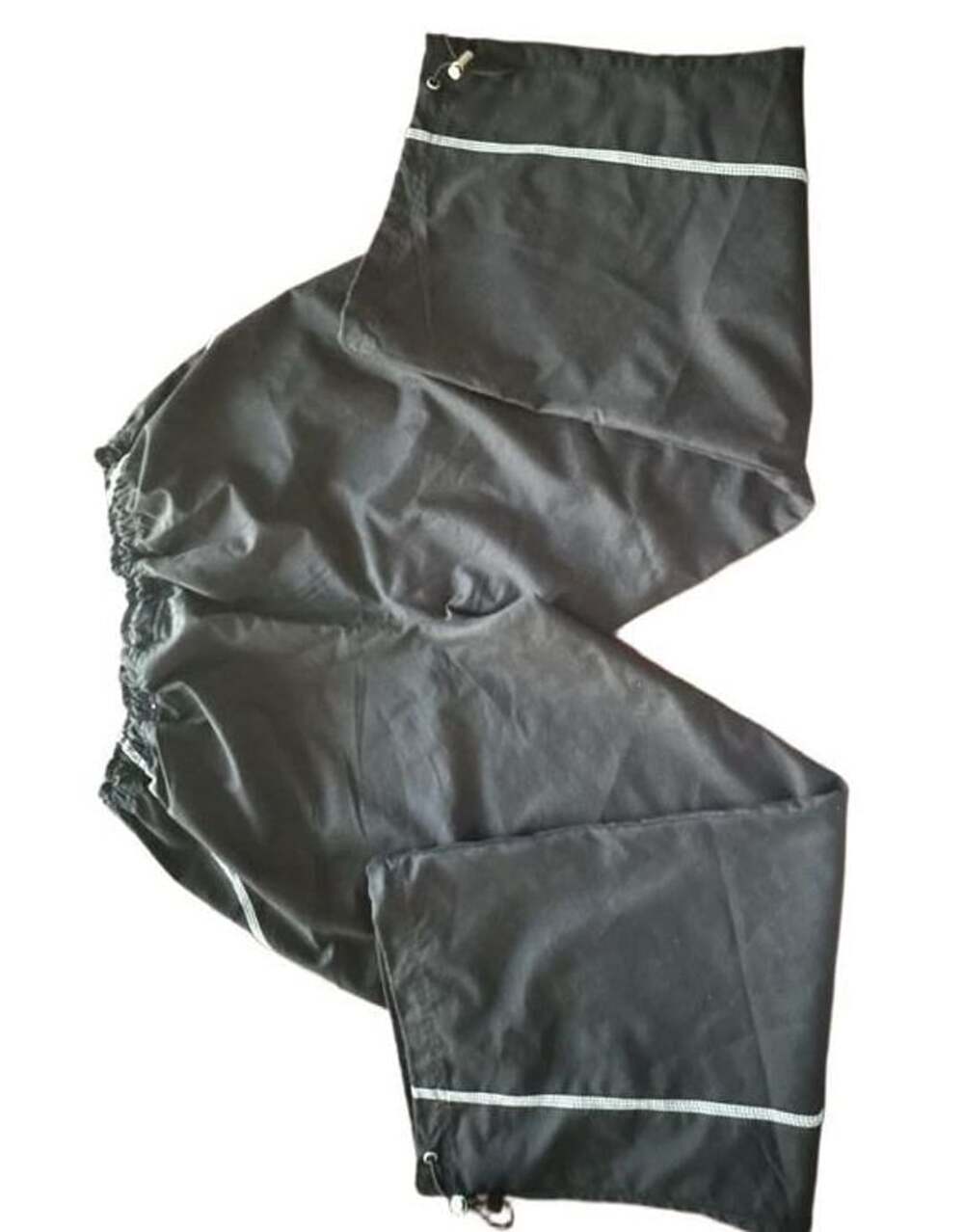 Athletic Works Black Track Pants Women's Size M 8/10 Drawstring Cinch Bottom